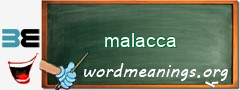 WordMeaning blackboard for malacca